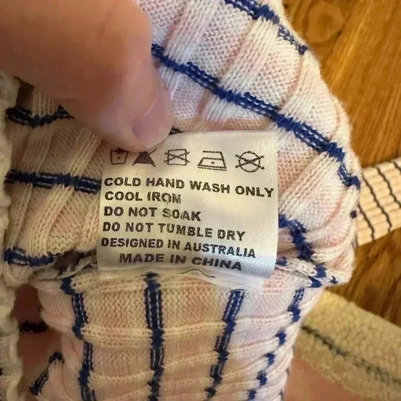 Princess Polly Striped Cropped Sweater Top Cardigan - Picture 5 of 9